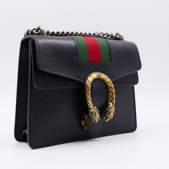 AU14❤️ GUCCI Web Dionysus Leather Chain Crossbody Bag - Picture 6 of 16
